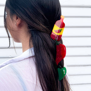 Chili Pepper Hair Claw Clip