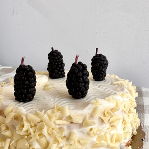 Blackberry Beeswax Birthday Candles | 5