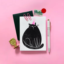 Load image into Gallery viewer, Party Cat Birthday Card
