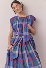 Load image into Gallery viewer, Harper Pleated Plaid Midi Dress
