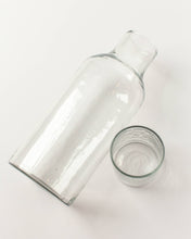 Load image into Gallery viewer, Handblown Hammered Glass Carafe
