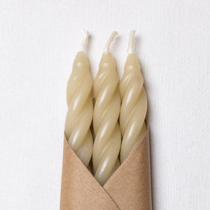 Beeswax Taper Candles | Sand