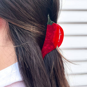 Chili Pepper Hair Claw Clip