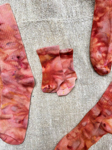 Hand Dyed Bamboo Baby Socks | Wildflower