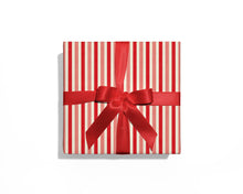 Load image into Gallery viewer, Red &amp; Pink Stripe Wrapping Paper
