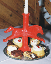 Load image into Gallery viewer, Dala Horse Candlestick Holder
