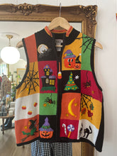 Load image into Gallery viewer, Vintage Knit Halloween Vest
