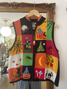 Vintage Knit Halloween Vest