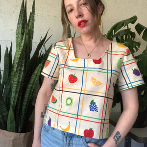 Fruit Salad Crop Top