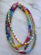 Load image into Gallery viewer, Mika Pearl and Gemstone Necklace New Colors
