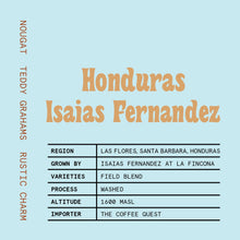 Load image into Gallery viewer, Honduras Isaias Fernandez

