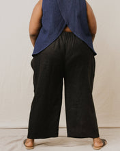 Load image into Gallery viewer, Mid Easy Pant | Black Linen
