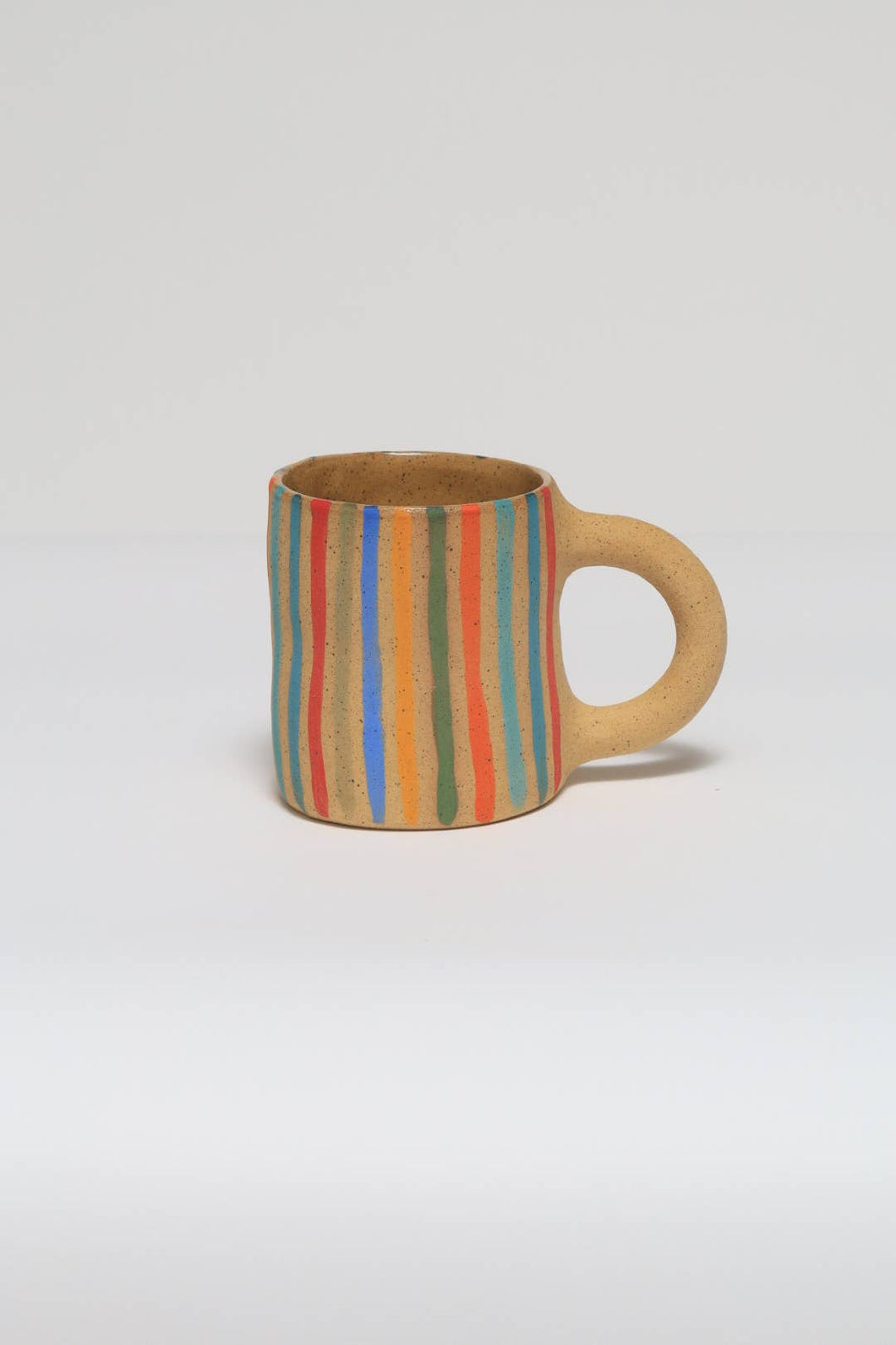 Rainbow Striped Mug