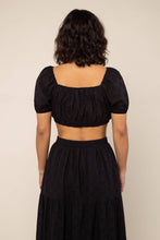 Load image into Gallery viewer, Cotton Eyelet Top | Black
