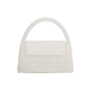 Sherry Small Beaded Top Handle Bag | Crystal