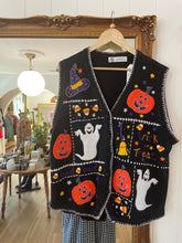 Load image into Gallery viewer, Vintage Knit Halloween Vest
