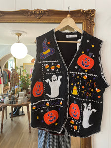 Vintage Knit Halloween Vest