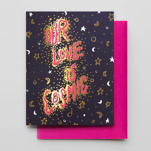 Cosmic Love Gold Foil Card