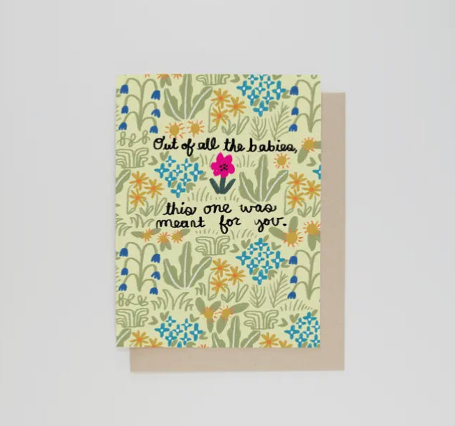 Meant For You Baby Card