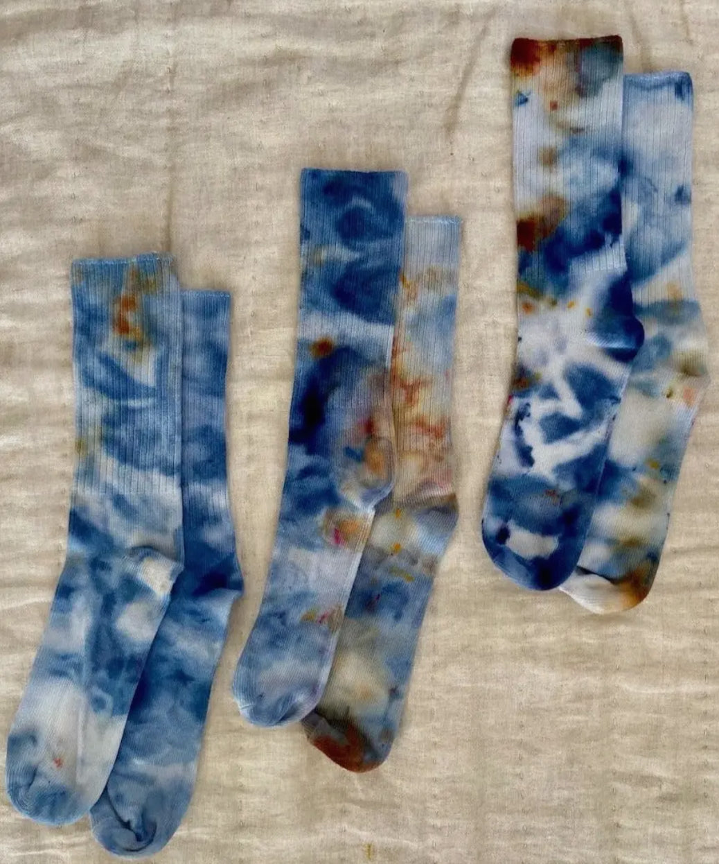 Hand Dyed Bamboo Baby Socks | Dawn