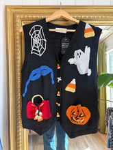 Load image into Gallery viewer, Vintage Halloween Knit Vest
