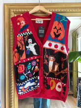 Load image into Gallery viewer, Vintage Halloween Knit Vest

