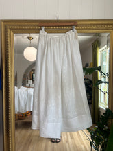 Load image into Gallery viewer, Antique Table Linen Drawstring Midi Skirt

