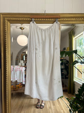 Load image into Gallery viewer, Antique Table Linen Drawstring Midi Skirt
