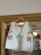 Load image into Gallery viewer, Vintage Tablecloth Reclaim Blouse by Secondwind Fabrics
