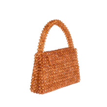 Load image into Gallery viewer, Sherry Small Beaded Top Handle Bag | Topaz
