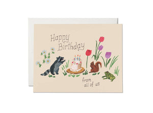 Birthday Critters Greeting Card