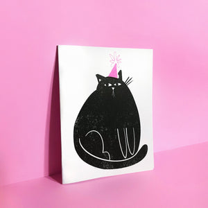 Party Cat Birthday Card