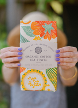 Load image into Gallery viewer, Organic Cotton Tea Towel | Veggie Garden

