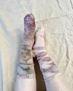 Hand Dyed Bamboo Baby Socks | Wildflower