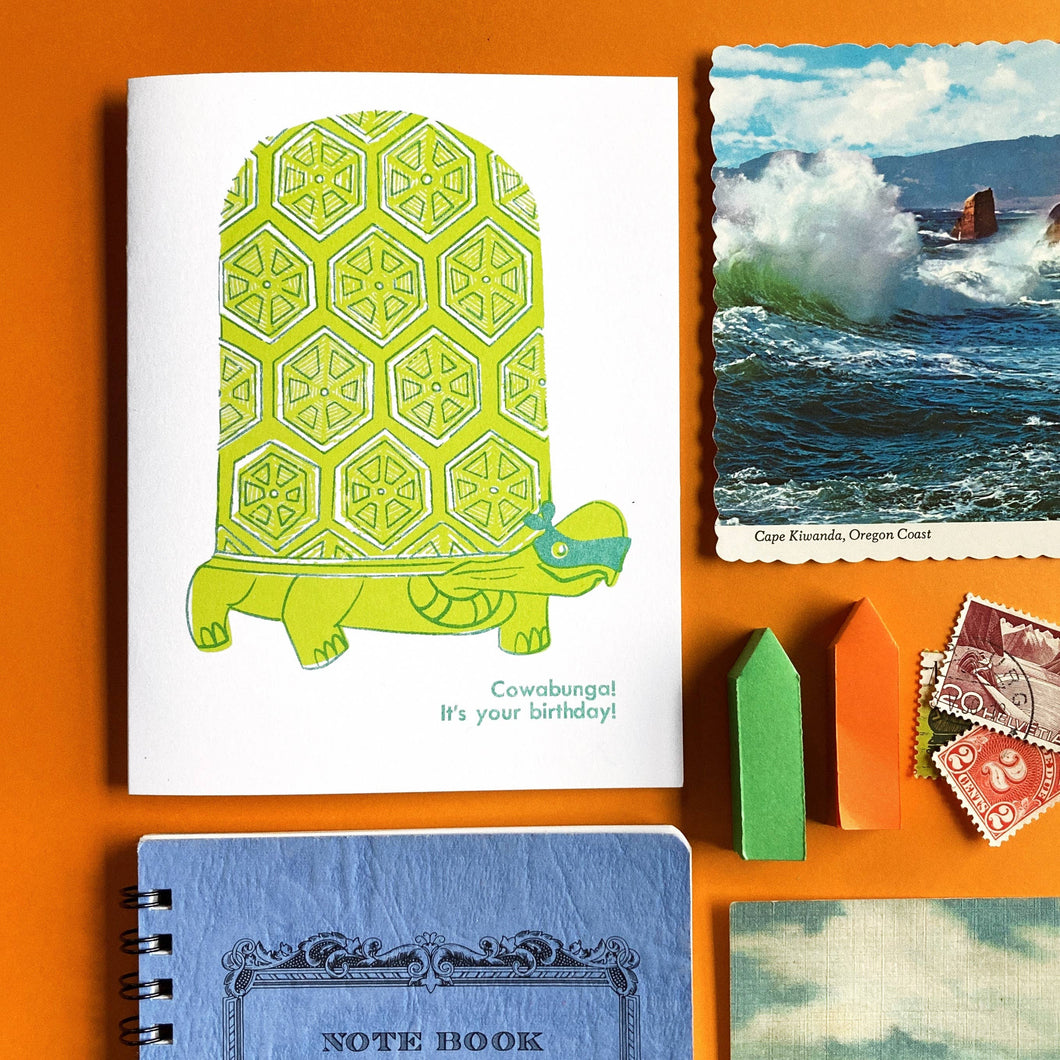Cowabunga Birthday Card
