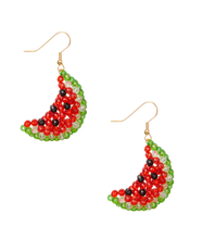 Load image into Gallery viewer, Mini Watermelon Earrings
