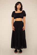 Load image into Gallery viewer, Cotton Eyelet Top | Black
