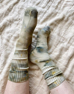 Hand Dyed Bamboo Baby Socks | Wildflower