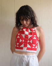 Load image into Gallery viewer, Vintage Reclaim Quilt Halter Tops
