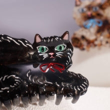 Load image into Gallery viewer, Black Kitty Hair Claw
