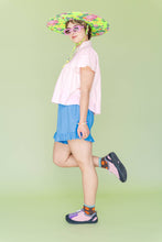 Load image into Gallery viewer, Bluebell Linen Ruffle Bloomers

