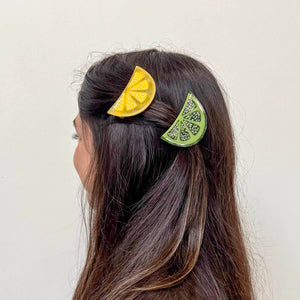 Lemon Slice Alligator Hair Clip