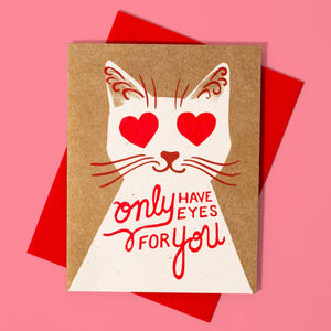 Only Have Eyes For You Risograph Card