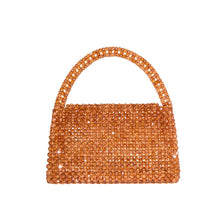 Load image into Gallery viewer, Sherry Small Beaded Top Handle Bag | Topaz
