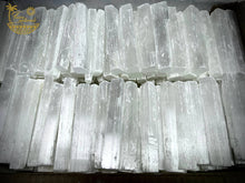 Load image into Gallery viewer, Selenite Crystal Wands (4 inch)  Imported from Morocco
