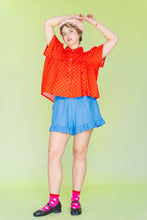 Load image into Gallery viewer, Bluebell Linen Ruffle Bloomers
