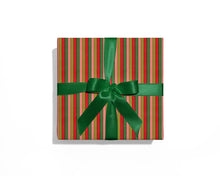 Load image into Gallery viewer, Holiday Multi Stripe Wrapping Paper
