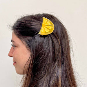 Lemon Slice Alligator Hair Clip